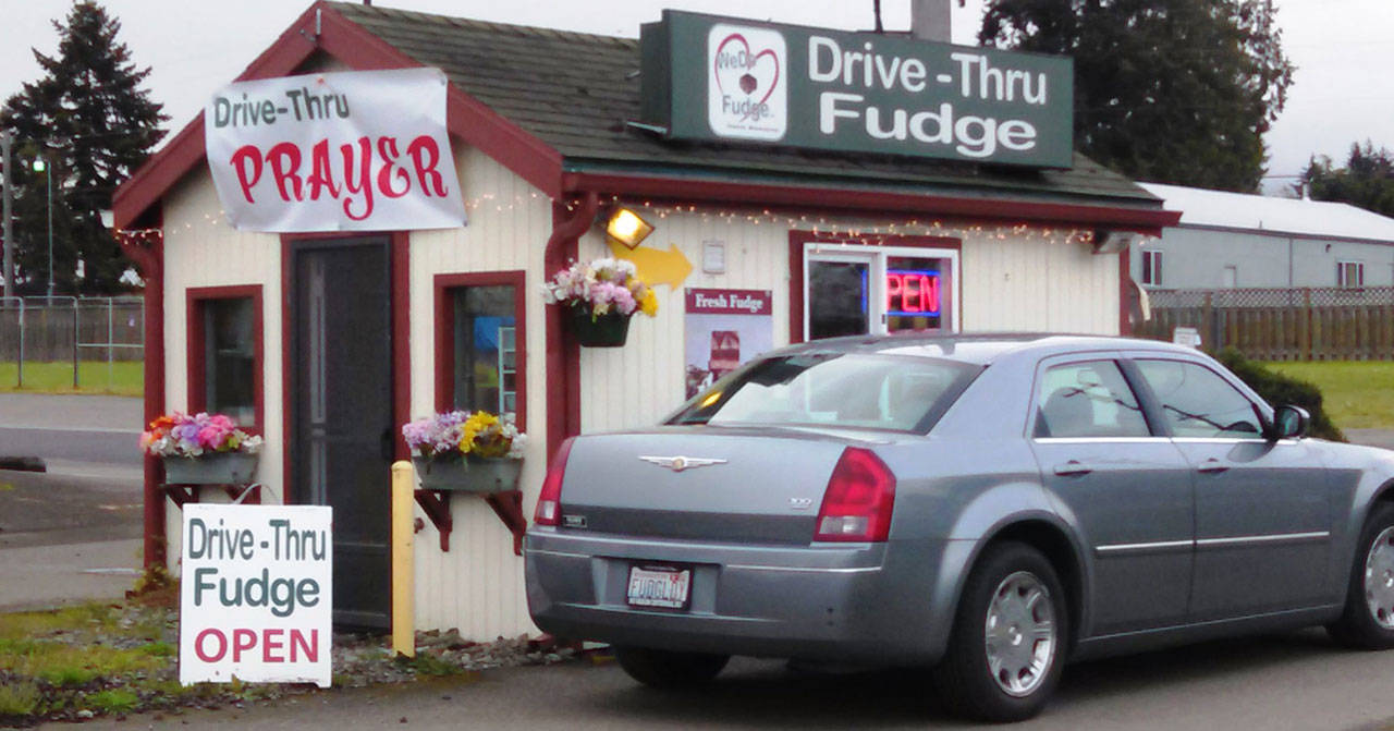 WeDo Fudge in Carlsborg plans to reopen its drive-thru.