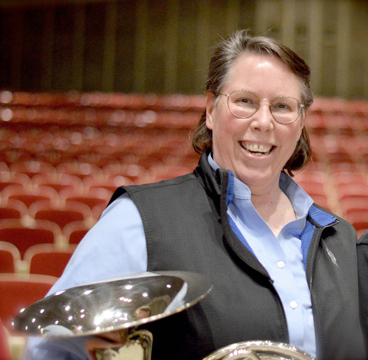 Port Angeles Symphony principal horn Margaret Baker file photo. (Diane Urbani de la Paz/for Peninsula Daily News)