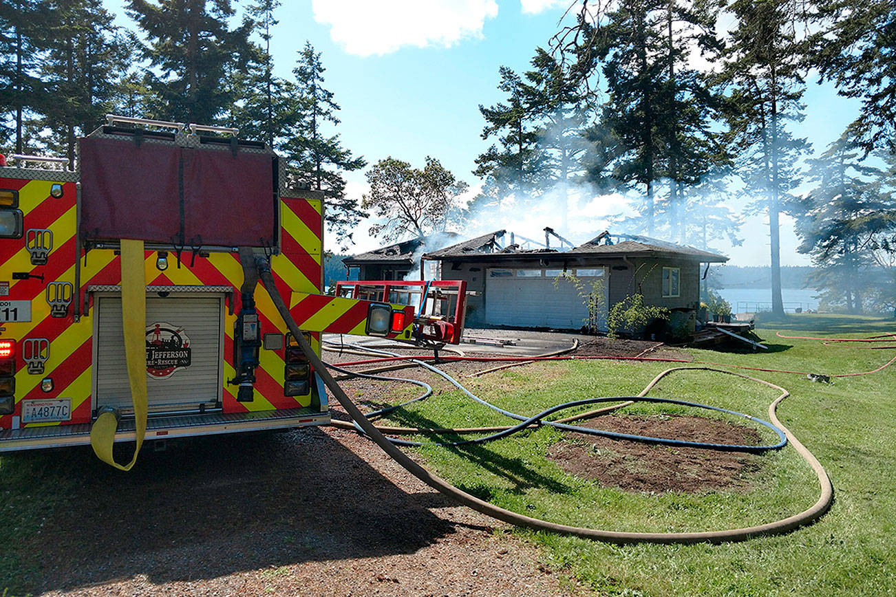 Nordland fire damages home