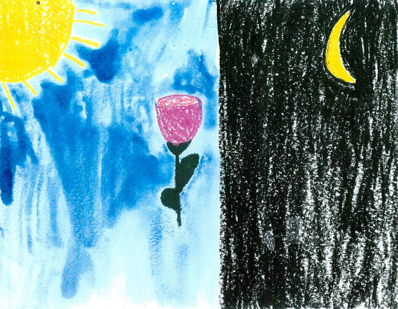 “Midnight Daylight was created by 7-year-old Victoria Vinella.