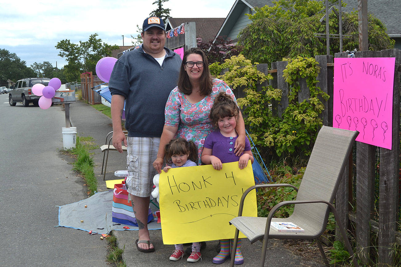 Sequim girl gets drive-by birthday celebration