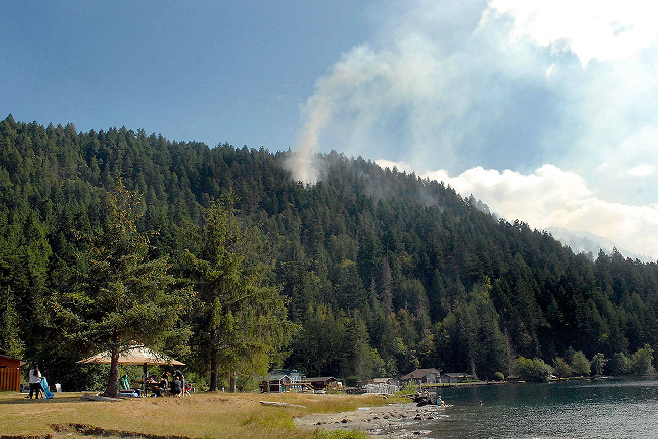 Hard-fought fire continues burning near Lake Crescent