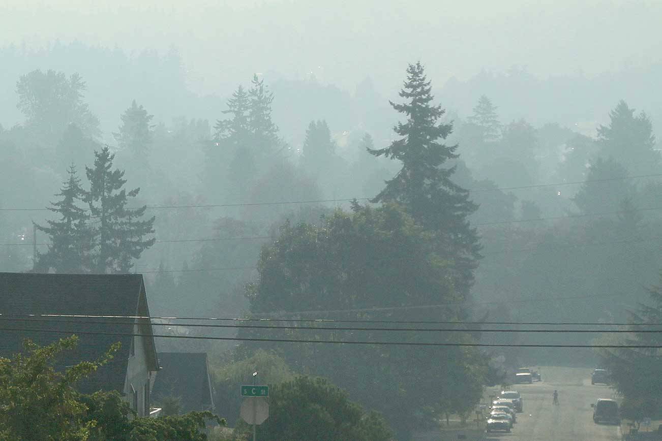 Eastern Washington fires blanket Peninsula in smoke