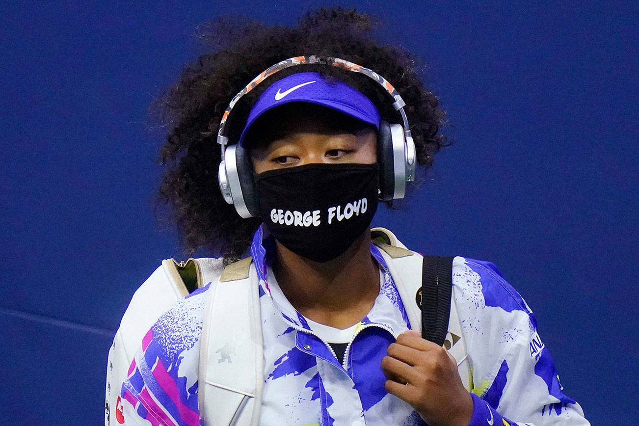 Naomi Osaka celebrates U.S. Open victory