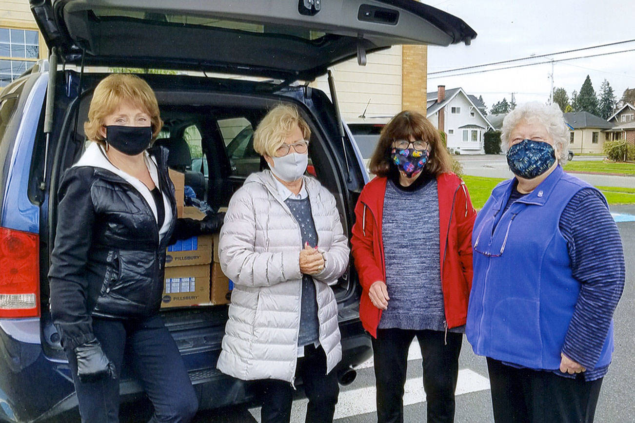 Pictured, from left to right, are Karen Brown, Pat Harwood, Fran Yuhl and Sherry Stutsman.