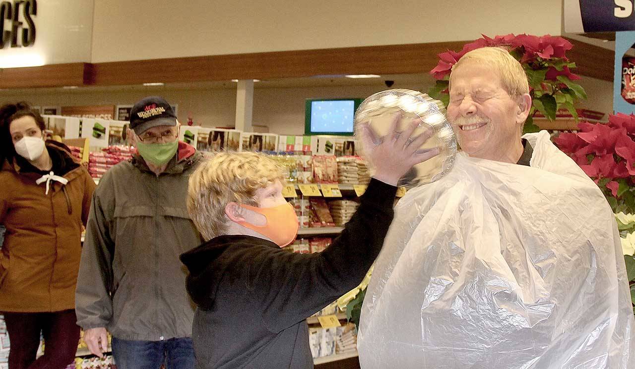 Pie in the face caps weeklong competition | Peninsula Daily News