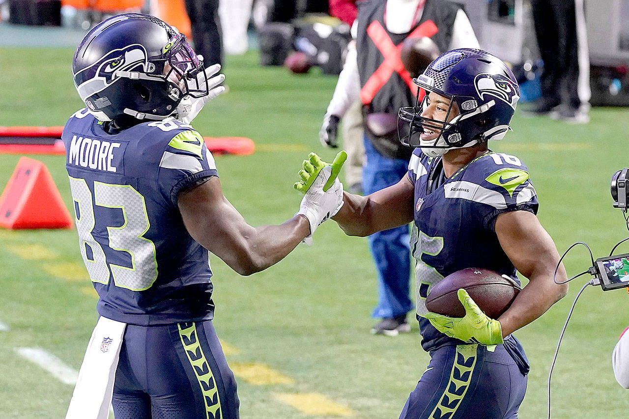 Seattle Seahawks wide receiver Tyler Lockett (16) during an NFL