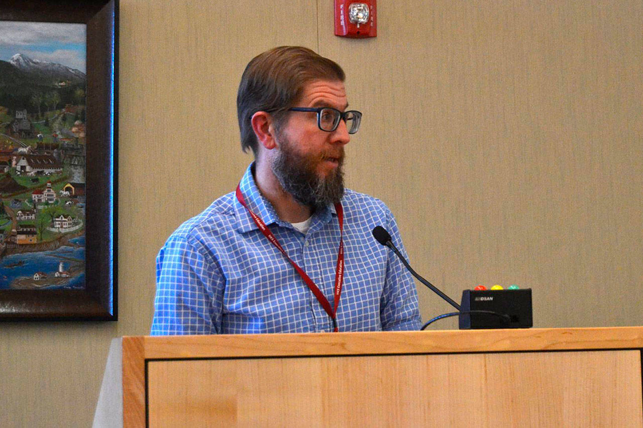 Sequim City Manager Charlie Bush, seen here in March 2020, will no longer be city manager after City Council members voted 4-2 Monday to accept his resignation. The reasons for resignation were not made public as of Monday night. (Matthew Nash/Olympic Peninsula News Group)