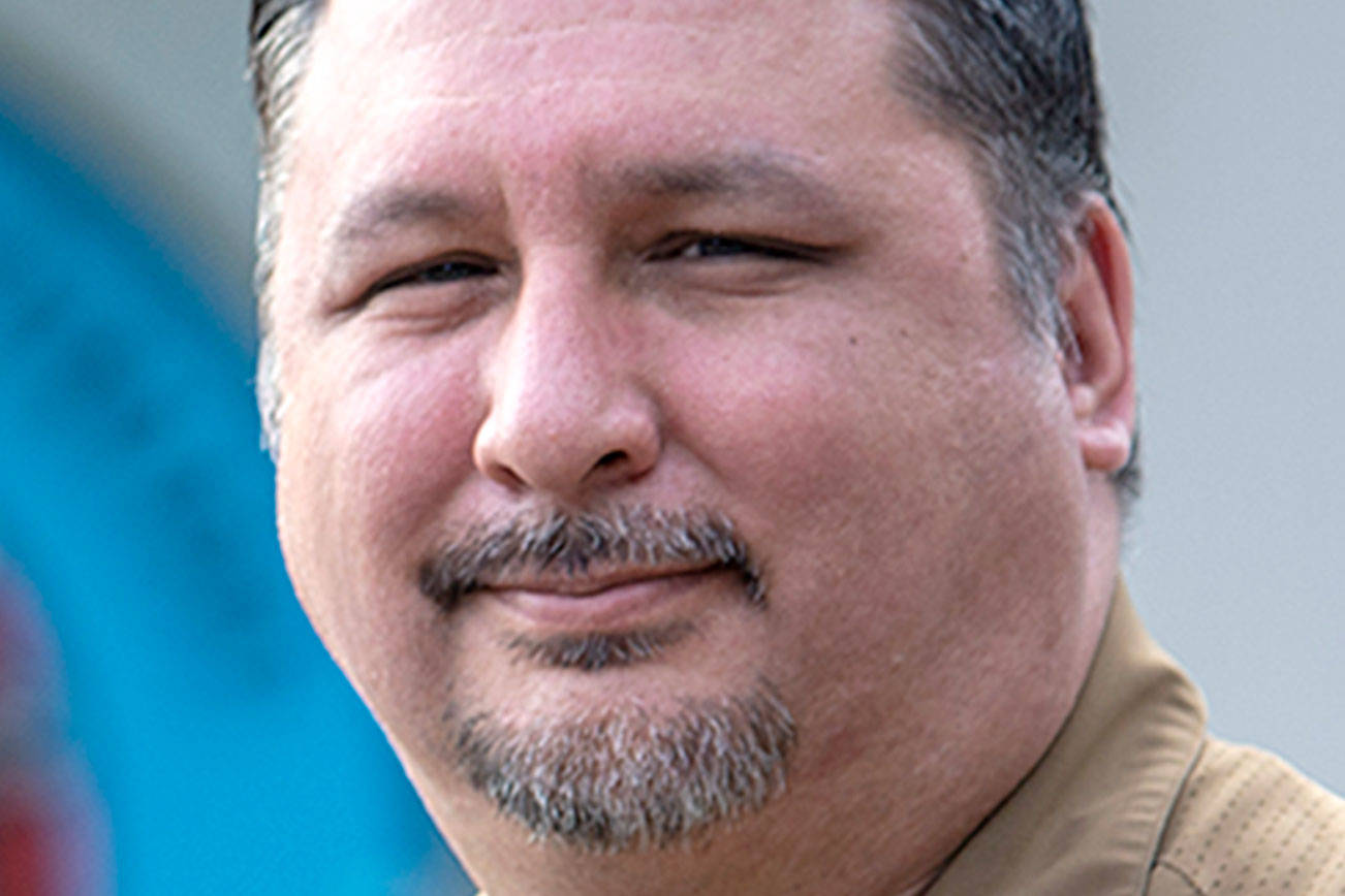 Sam White was selected as the Lower Elwha Klallam Tribe's new police chief. White, a member of the tribe, started work March 18. (Jesse Major/Peninsula Daily News)