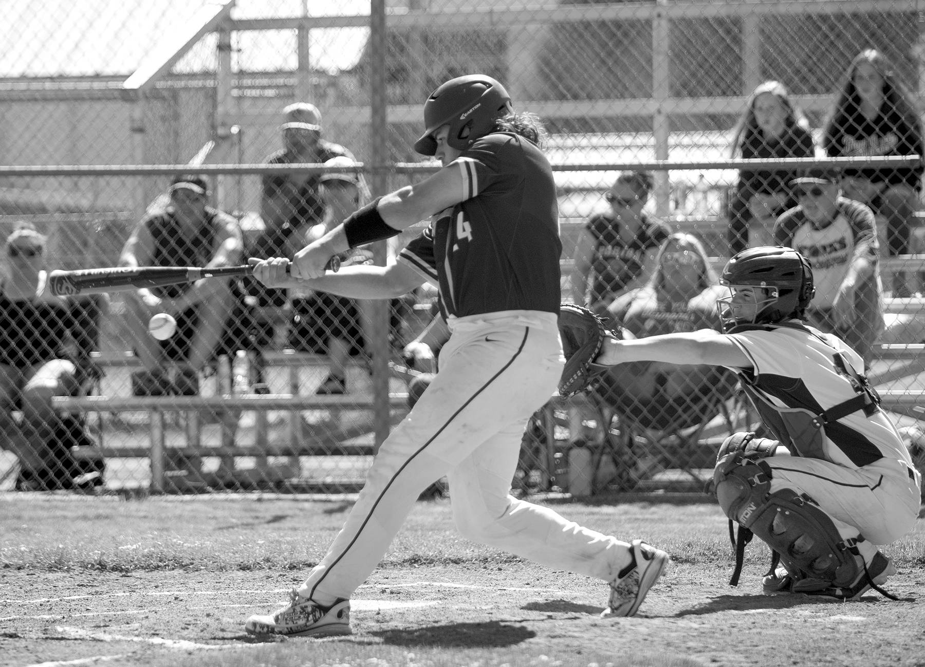 Eric Trent/The Chronicle
Forks’ Hayden Baker swings during a contest with Pe Ell-Willapa Valley on Friday.