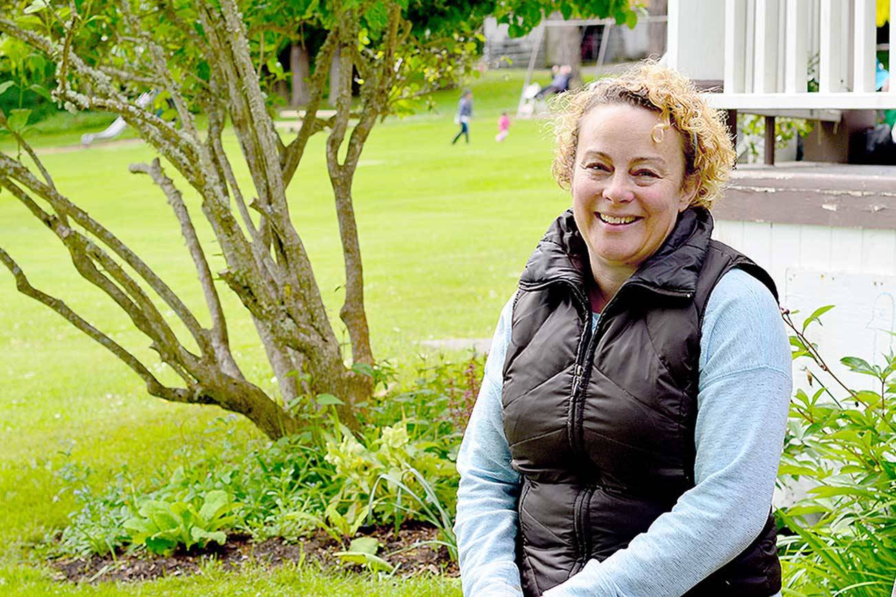 Jeffco Vamonos founder Amy Bartlett, pictured at Chetzemoka Park in late May, has established a nonprofit organization to provide mentorship and experiential learning for local teens. (Diane Urbani de la Paz/Peninsula Daily News)