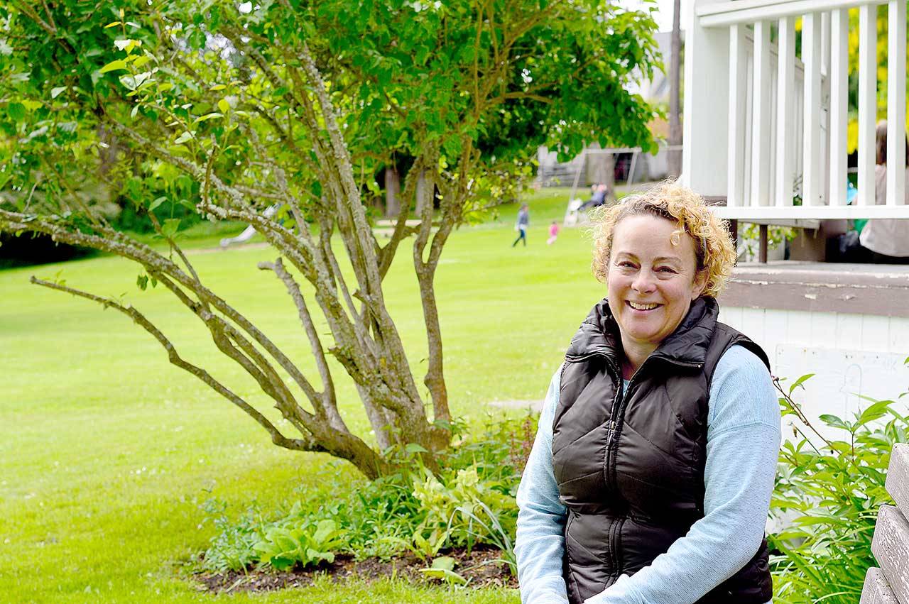 Jeffco Vamonos founder Amy Bartlett, pictured at Chetzemoka Park in late May, has established a nonprofit organization to provide mentorship and experiential learning for local teens. (Diane Urbani de la Paz/Peninsula Daily News)