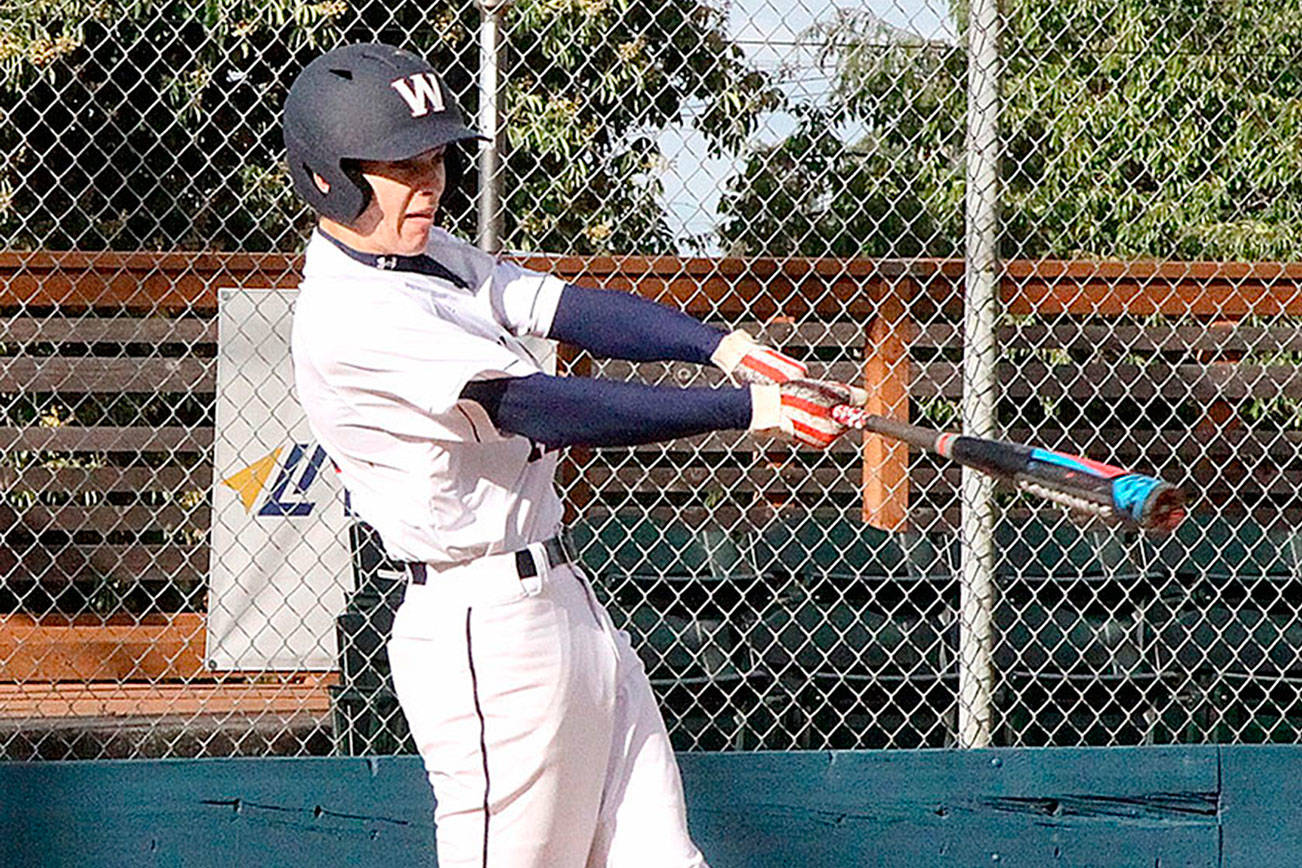 Dave Logan/for Peninsula Daily News
Wilder Senior's Landon Seibel takes a cut in a game at at Civic Field earlier this month. Wilder will be hosting the Dick Brown Memorial Firecracker Classic at Civic Field beginning Thursday.