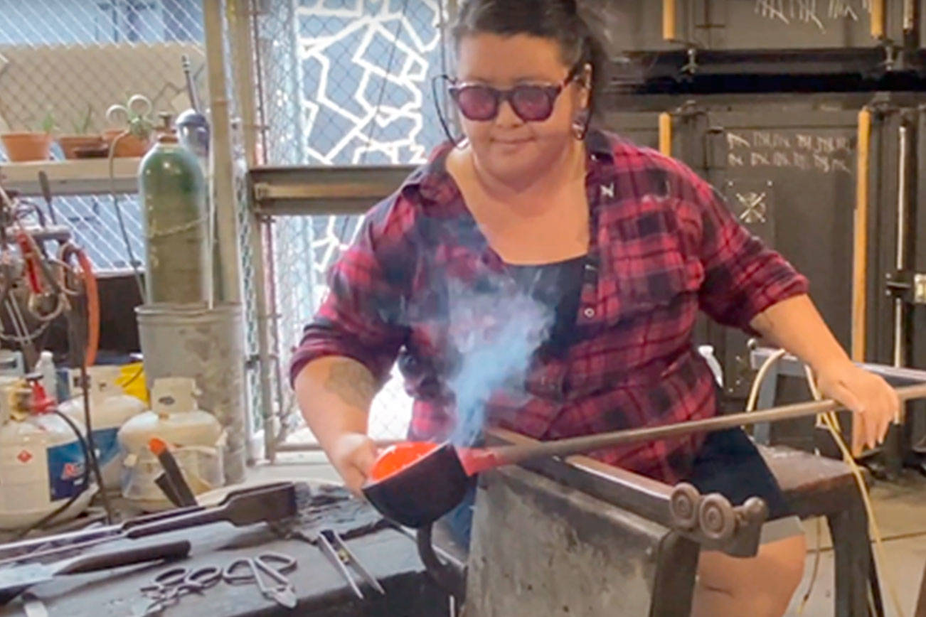 Bao Thao will demonstrate glass-blowing on Tuesday morning