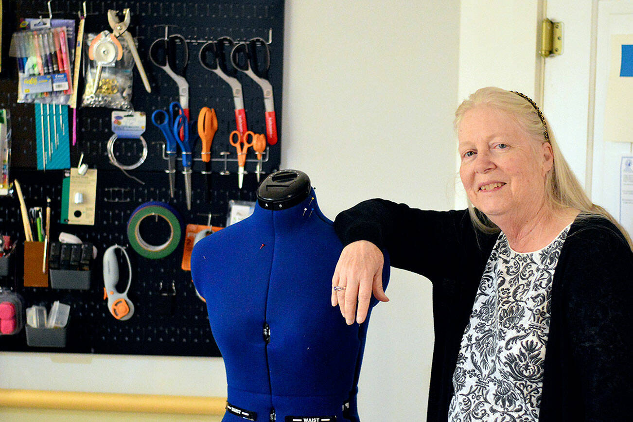 Anita Edwards has turned her Come Sew studio into a free space for sewing in downtown Port Townsend. Diane Urbani de la Paz/Peninsula Daily News