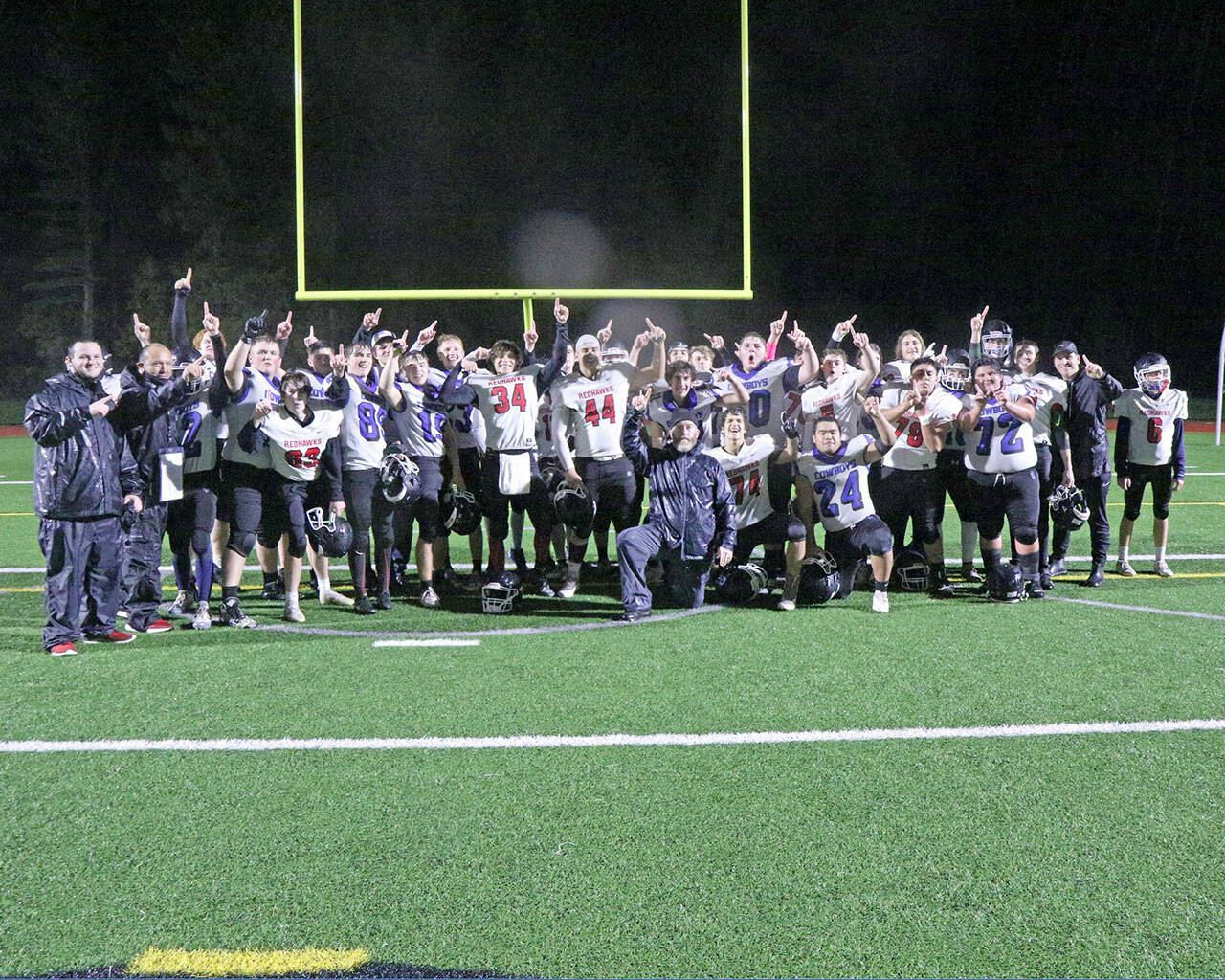 Courtesy Lisa Jensen The East Jefferson Rivals finished out an unbeaten Nisqually League football campaign, sealing the combine’s second league championship of the fall (boys cross country) and clinching a berth in the Class 1A state tournament.