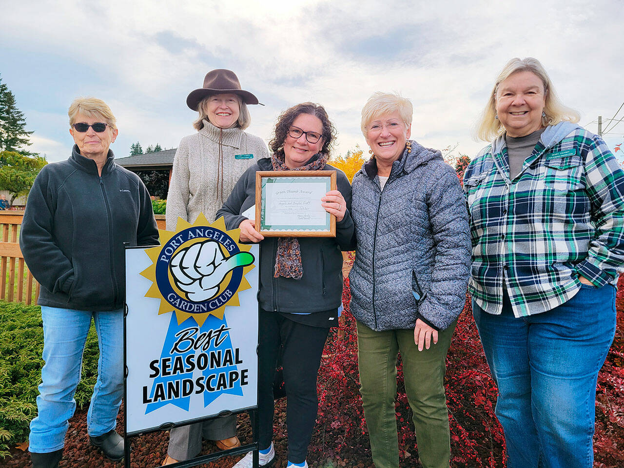 Pictured, from left, are Mary Kelsoe, Janet Russell, Angie Graff, Pam Ehtee and Mary Jacoby.