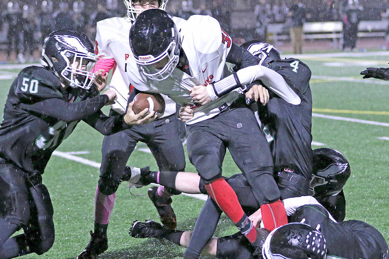 East Jefferson running back Logan Massie has been selected as the Nisqually League MVP after helping lead the Rivals to a league championship and the Class 1A State Football Tournament. (Photo courtesy Lisa Jensen)