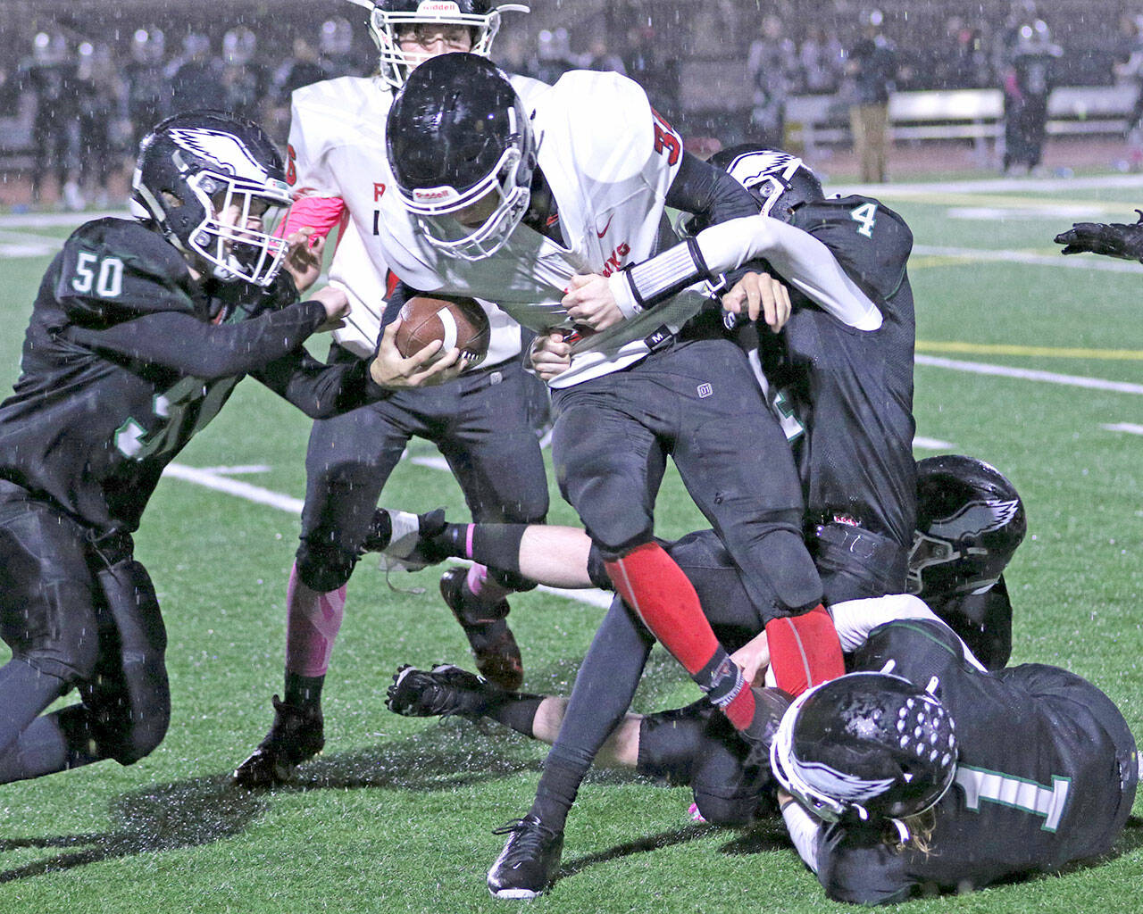 East Jefferson running back Logan Massie has been selected as the Nisqually League MVP after helping lead the Rivals to a league championship and the Class 1A State Football Tournament. (Photo courtesy Lisa Jensen)