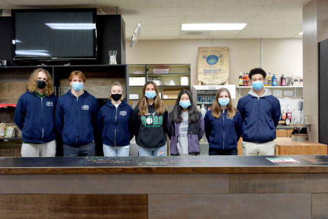 Pictured, left to right, are Aidan Butterworth, Jason Gladfelter, Teagan Clark, Eve Burke, Jenna McGoff, Hannah Basden and Jaziel Livingston. (Courtesy photo)