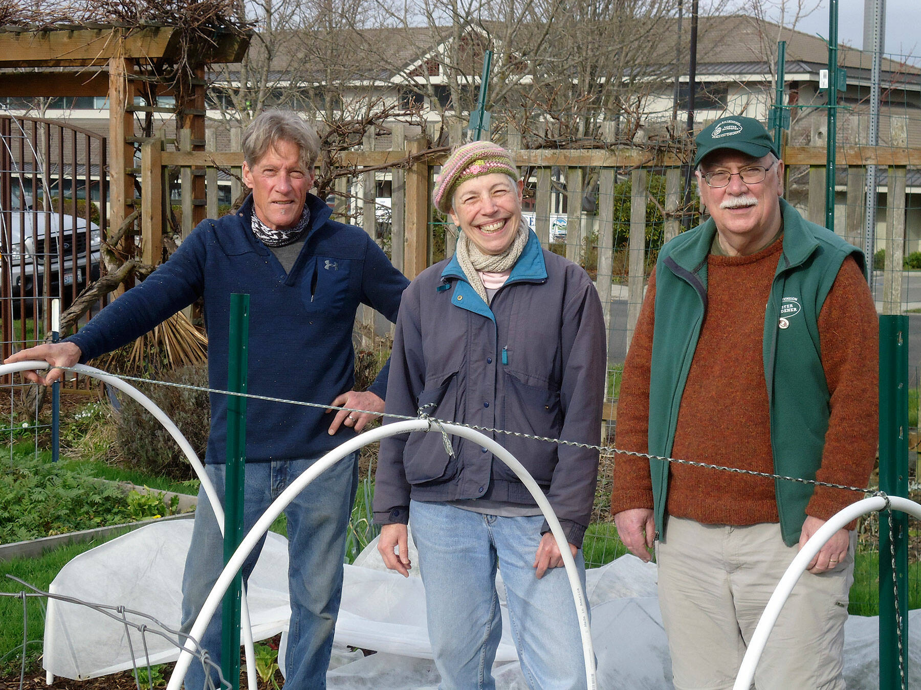 Master gardeners Gordon Clark, left, Jeanette Stehr-Green and Bob Cain, will answer gardening and landscape questions Saturday morning on Zoom.