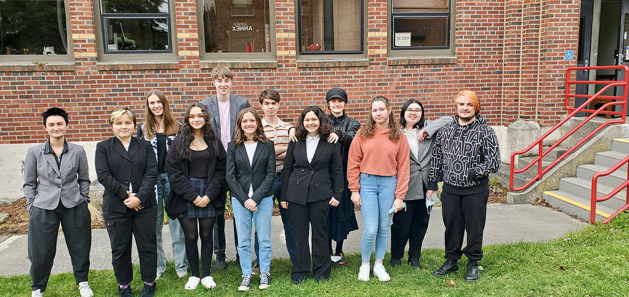 Pictured, left to right, are team members Ezra Cook, Isabella Nunn, Maya Dow, Britany Bivian, Stuart Dow, Ava Butterfield, Ahwrey Smith, Zoe Pruden, Sophia Huber, Sophia Arnovitz, Grace Kessler and Moe Gardner. Not pictured are team members Elio Wentzel and Josephine Mack.