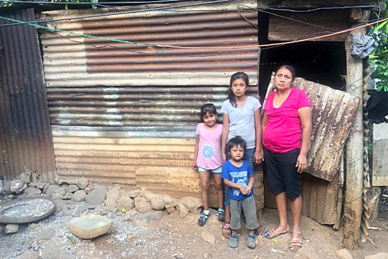 Later this month, local missionaries look to build a new house purchased by the late Mike Piper of Sequim for Margarita Chuga in Guatemala and her three children. She lost her husband more than seven months ago in a construction accident. (Photo courtesy David Piper)