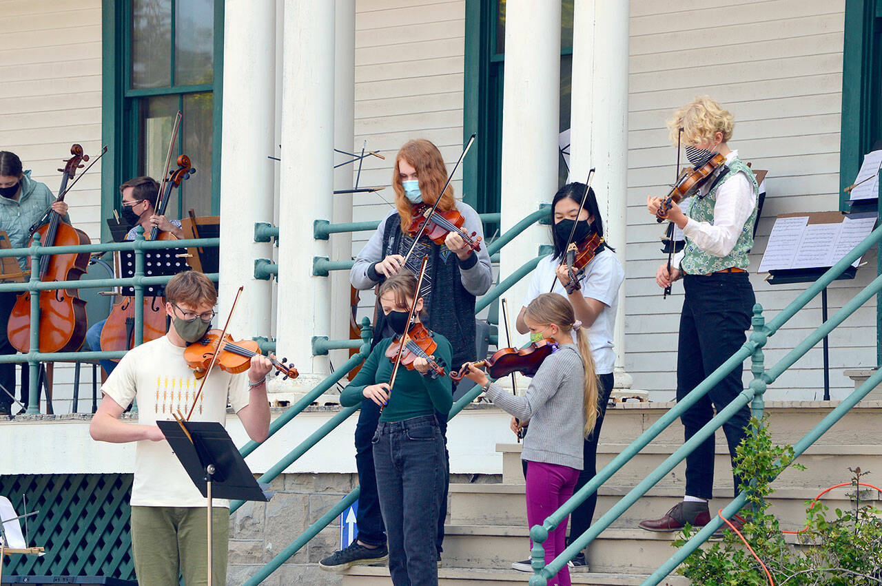 Young musicians of all levels took part in the YEA Music! camps, held at Fort Worden State Park in Port Townsend last summer. This year the camps will be held at two other Port Townsend locations; youngsters going into fifth through 12th grades are invited to sign up now. (Diane Urbani de la Paz/Peninsula Daily News)