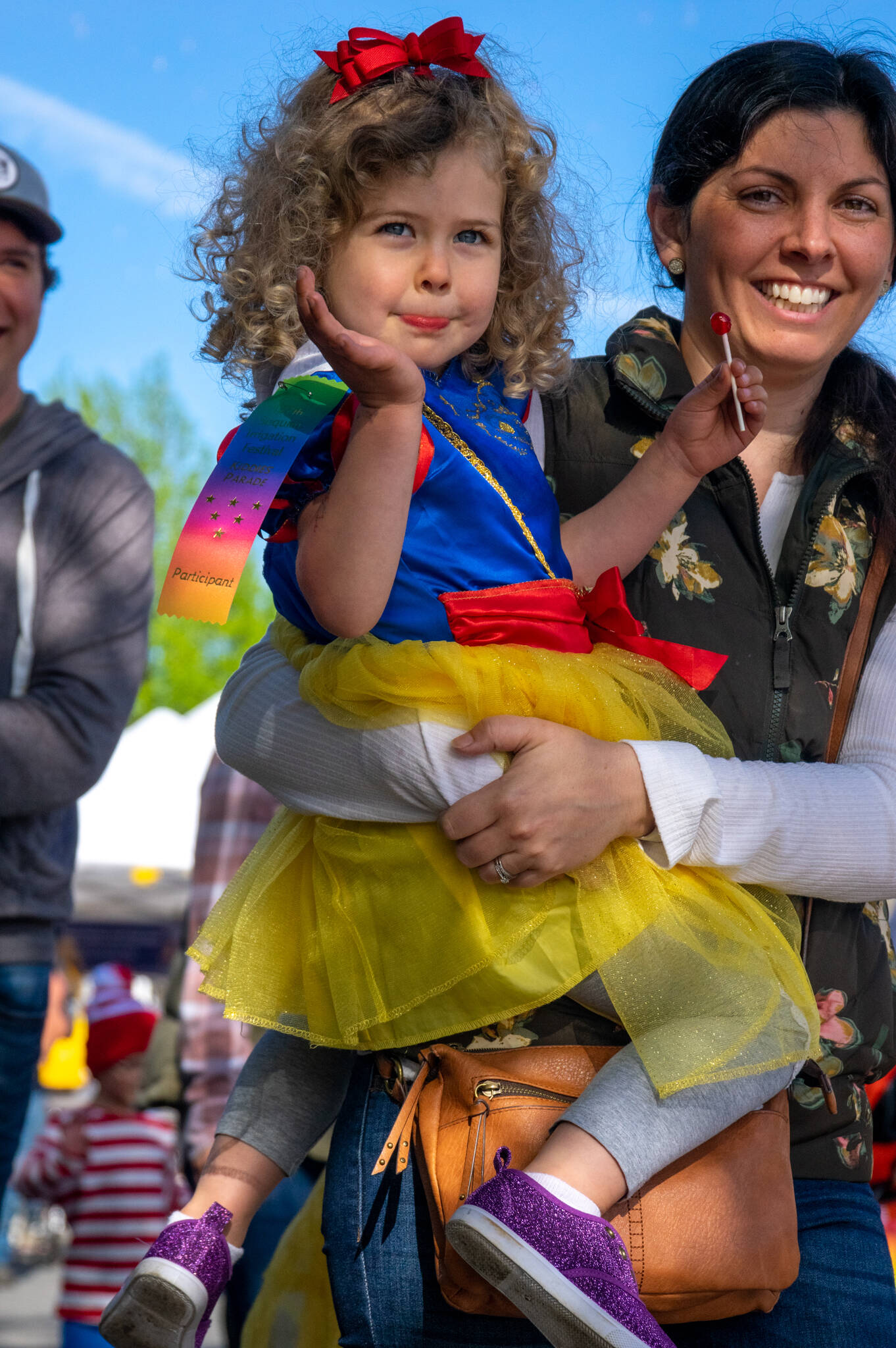 Snow White showed up at the Kids Parade event, part of Sequim’s Irrigation Festival this weekend. (Emily Matthiessen/Olympic Peninsula News Group)