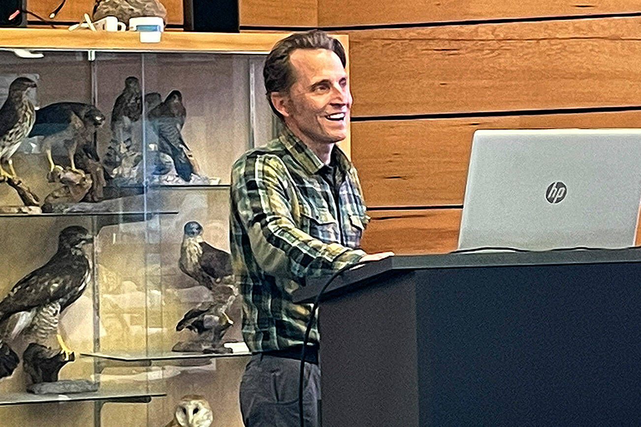 Neil Harrington, environmental biologist for the Jamestown S’Klallam Tribe, said he hopes his team, with help from the state Department of Fish and Wildlife, place 1,000 traps for European green crab in Sequim Bay by the end of the year. (Matthew Nash/Olympic Peninsula News Group)