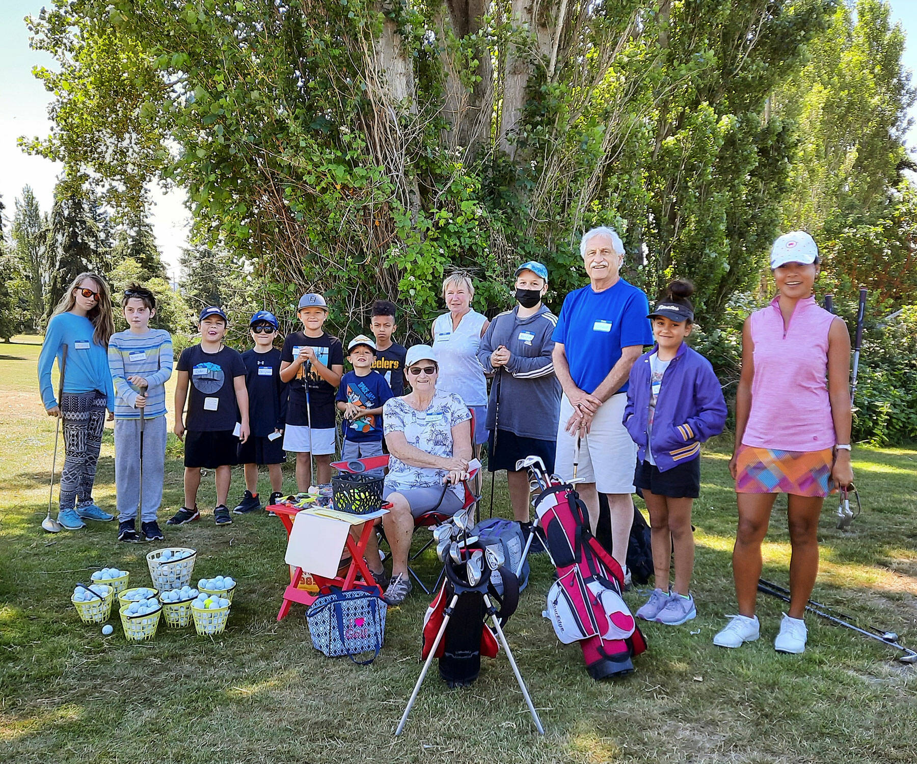 The Port Townsend Golf Club Players Club recently hosted four days of free golf lessons for children ages 9-12.