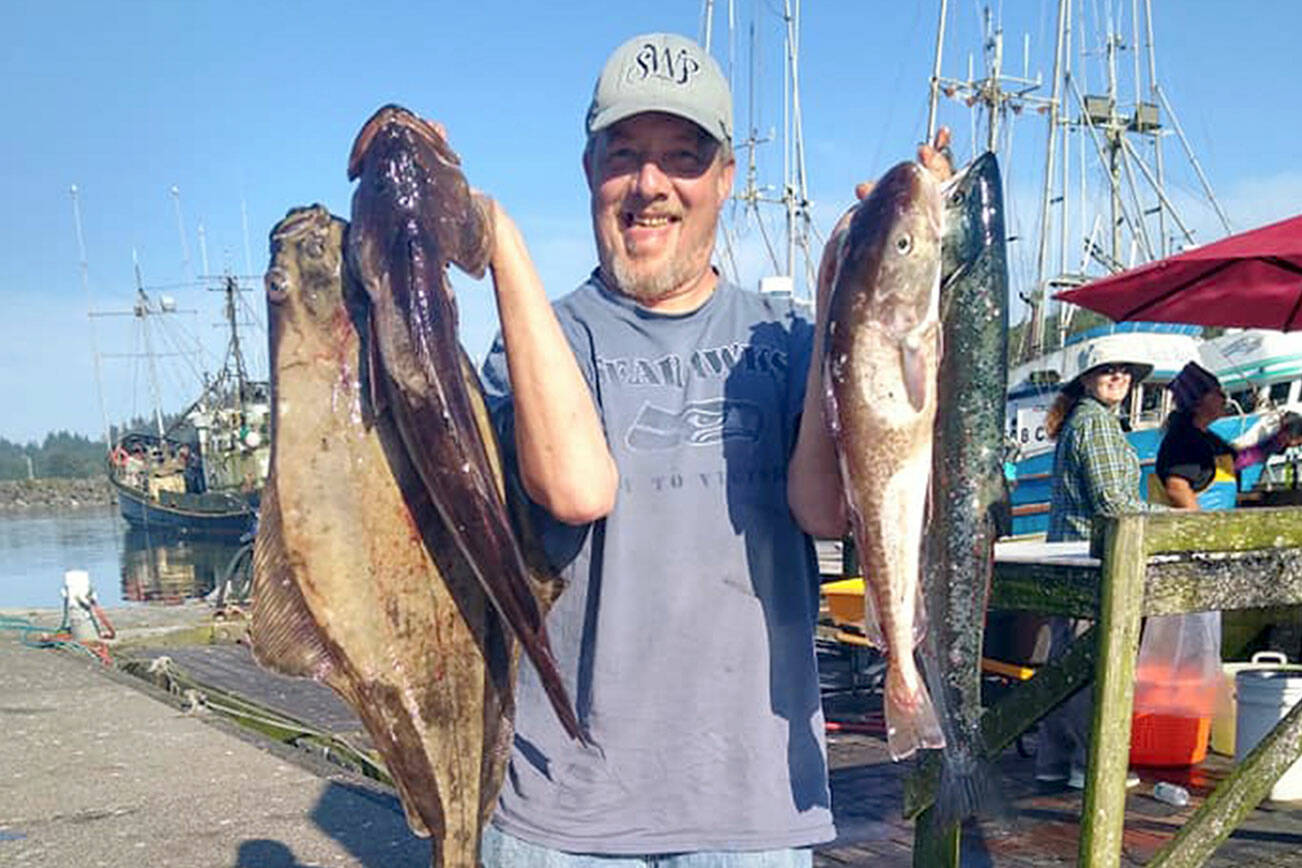 Federal Way angler James Tift had a mess of success fishing offshore at Swiftsure Bank in Marine Area 4 (Neah Bay) on Thursday. Tift limited on hatchery coho while catching a halibut, a lingcod and rockfish.