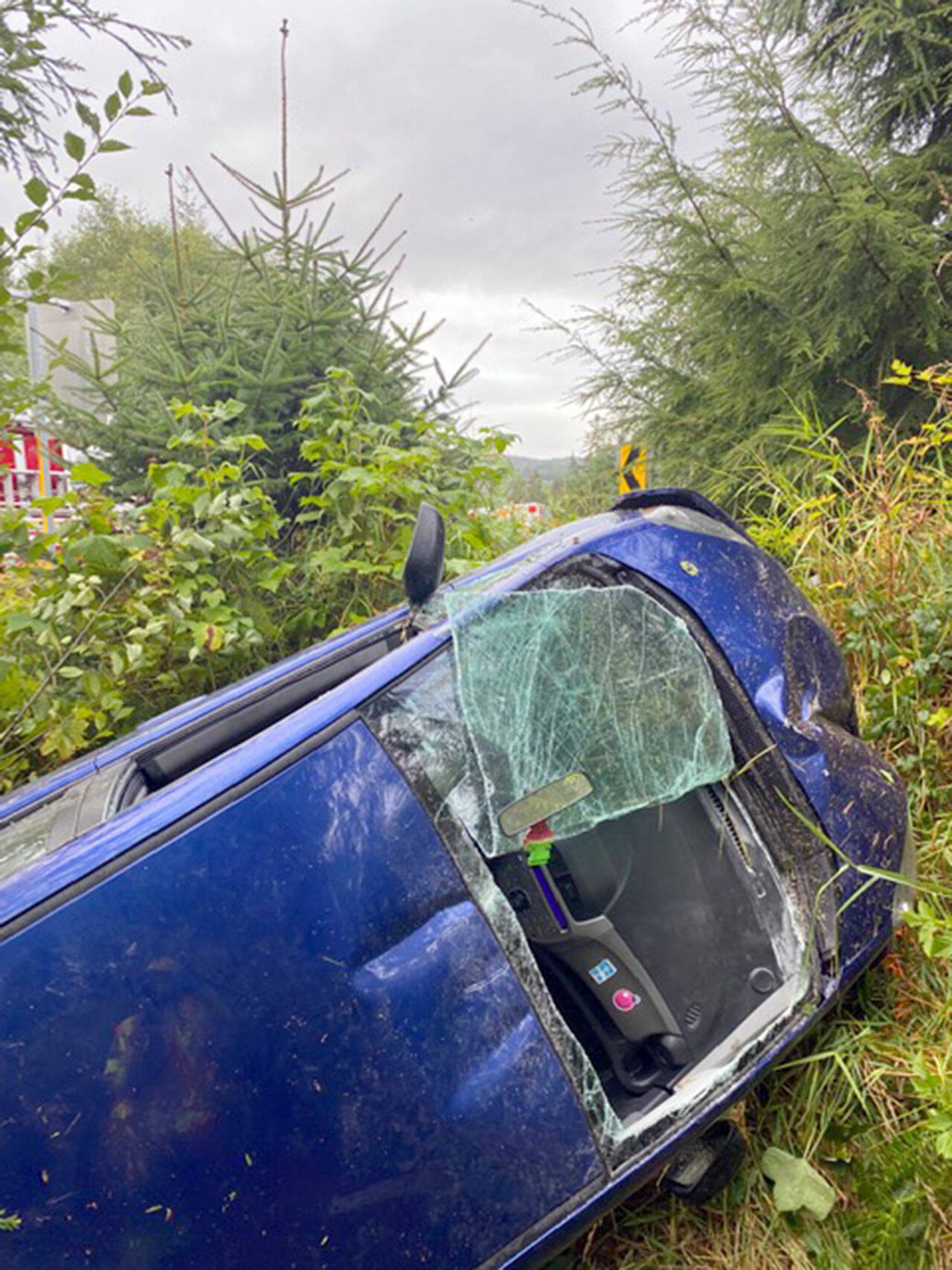 A 73-year-old man was taken to a hospital after a wreck on state Highway 112.