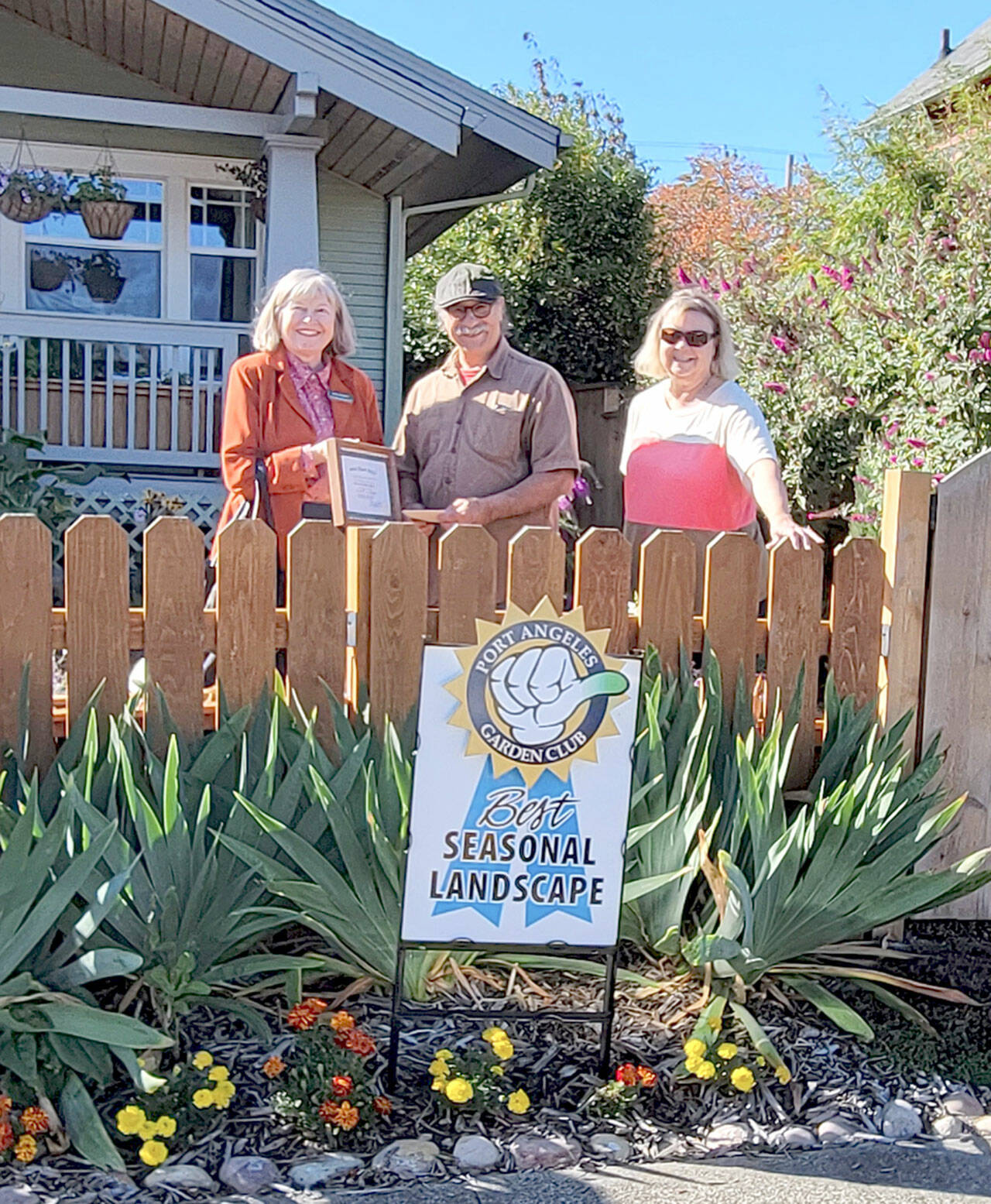 Pictured, left to right, are Janet Russell, Lorenzo Portelli and Mary Jacoby.