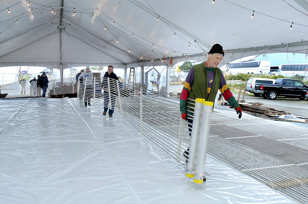 Ice Carving Display at the Port Jefferson Ice Festival in 2025