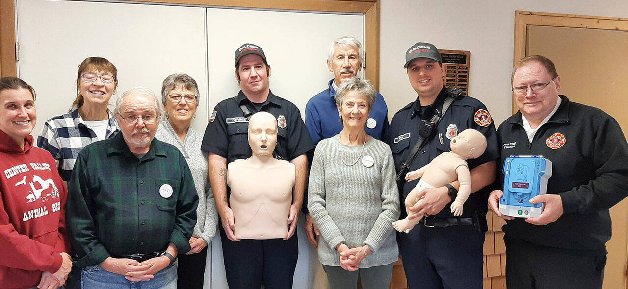 Front row, from left to right, Sara Penhallegon, Bob McDaniel, Christine Satterlee, Kevin Winn, Tim McKern and in the back row, from left to right, Rosalyn Roberts, Kay Peterson, Zak Torres and Bob Bindschadler.