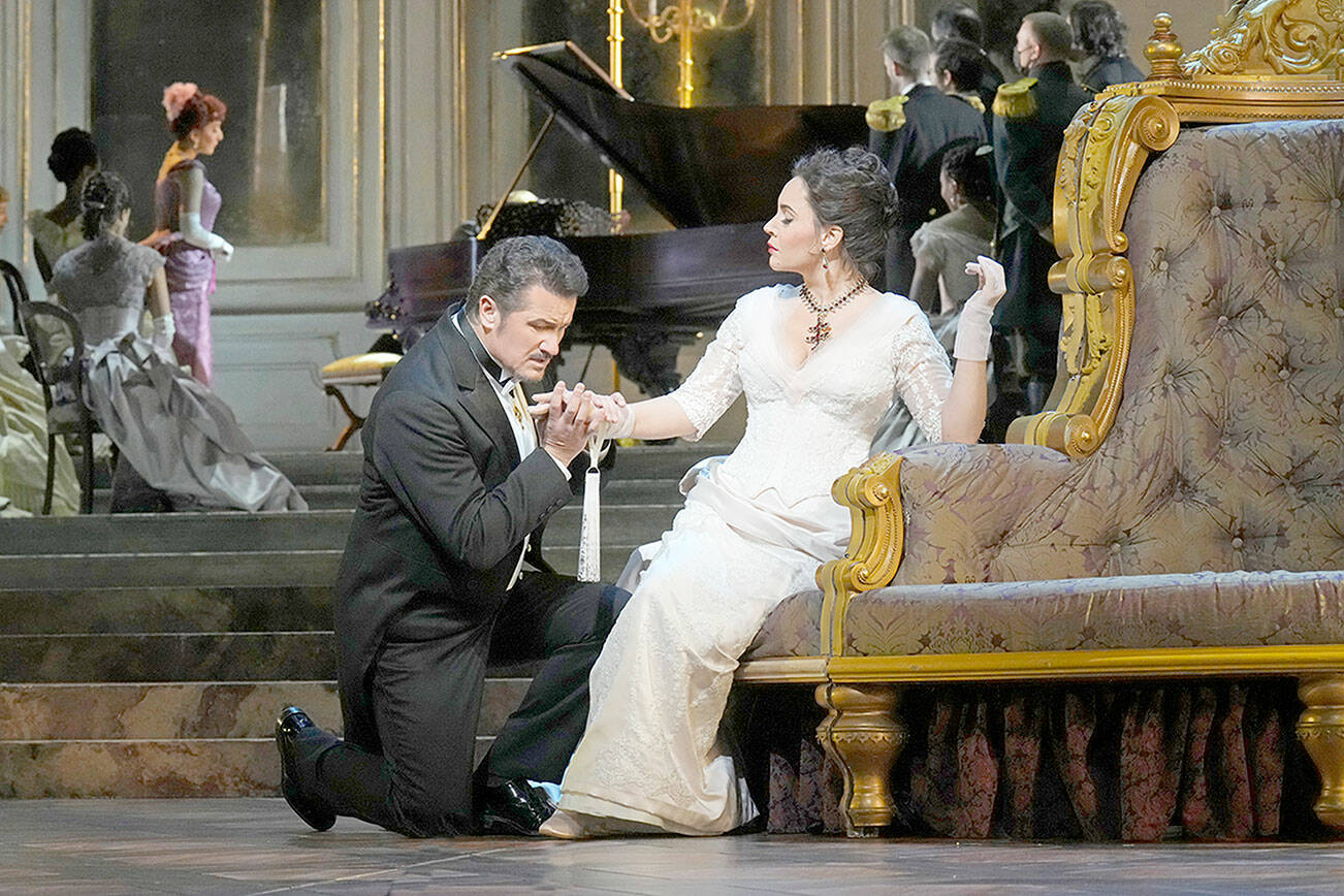 Polish tenor Piotr Beczala stars with Bulgarian soprano Sonya Yoncheva in the Metropolitan Opera’s “Fedora” to be simulcast Saturday at the Naval Elks Lodge in Port Angeles. (The Metropolitan Opera)