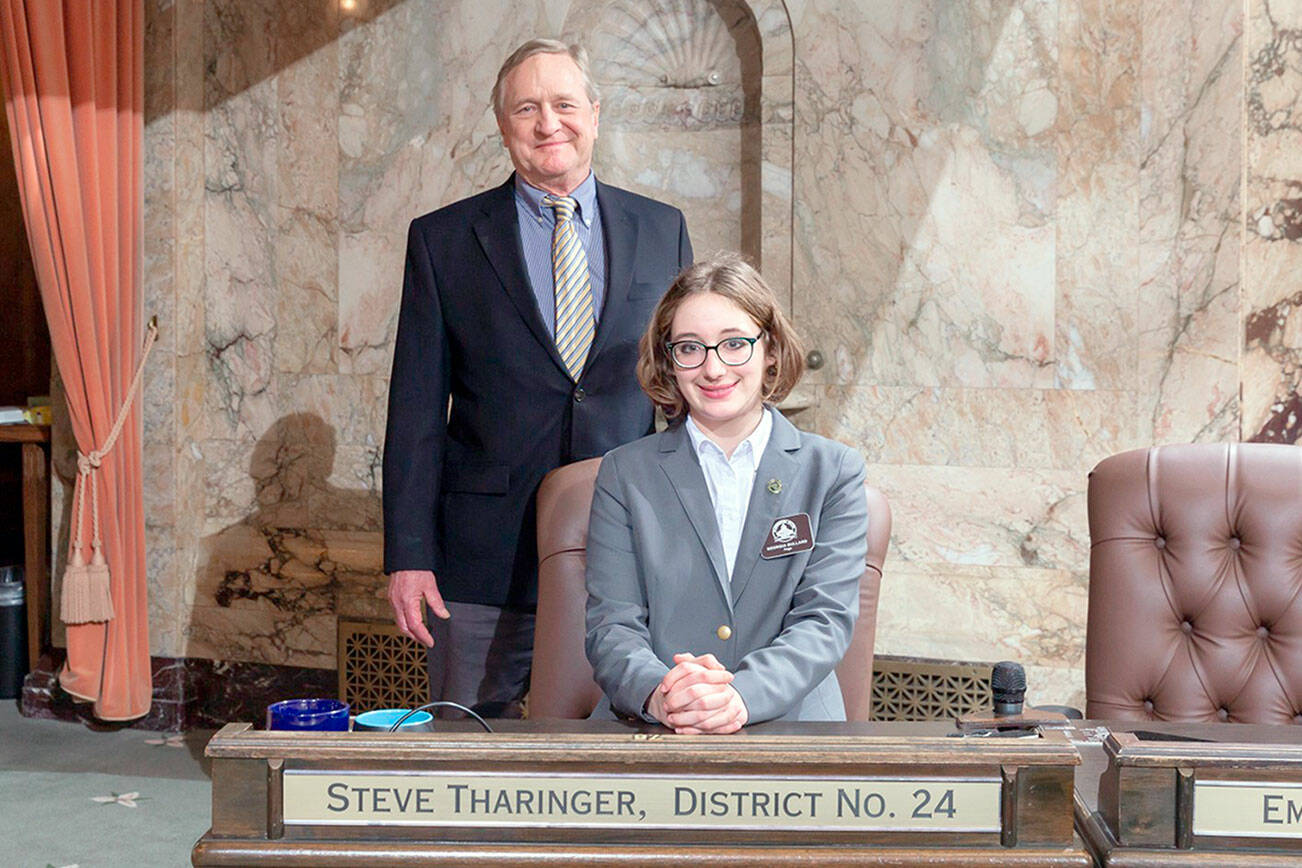 Georgia Bullard recently spent a week as a legislative page sponsored by Rep. Steve Tharinger (D-Port Townsend.)