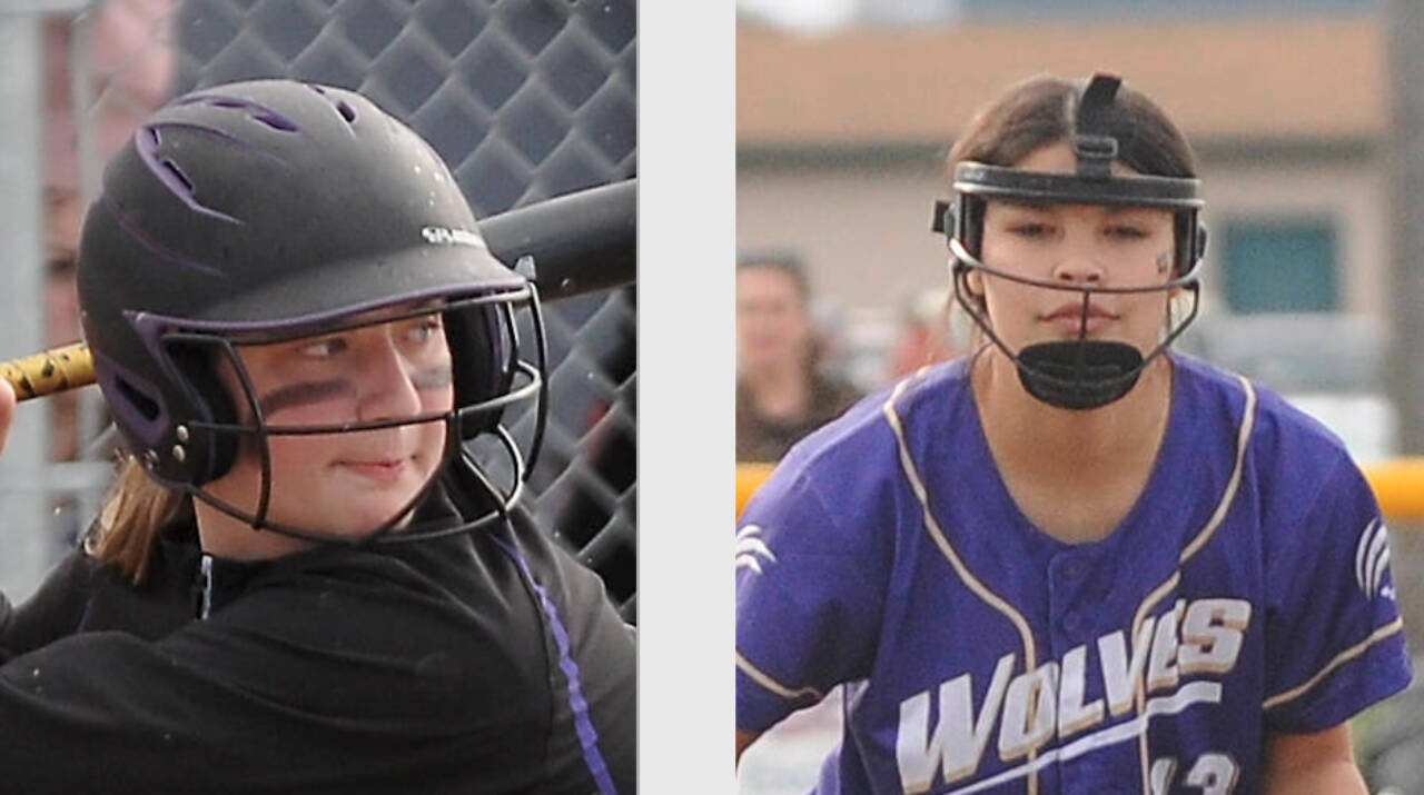 Mia Pozernick, left, and Taylee Rome. (Michael Dashiell/Olympic Peninsula News Group)