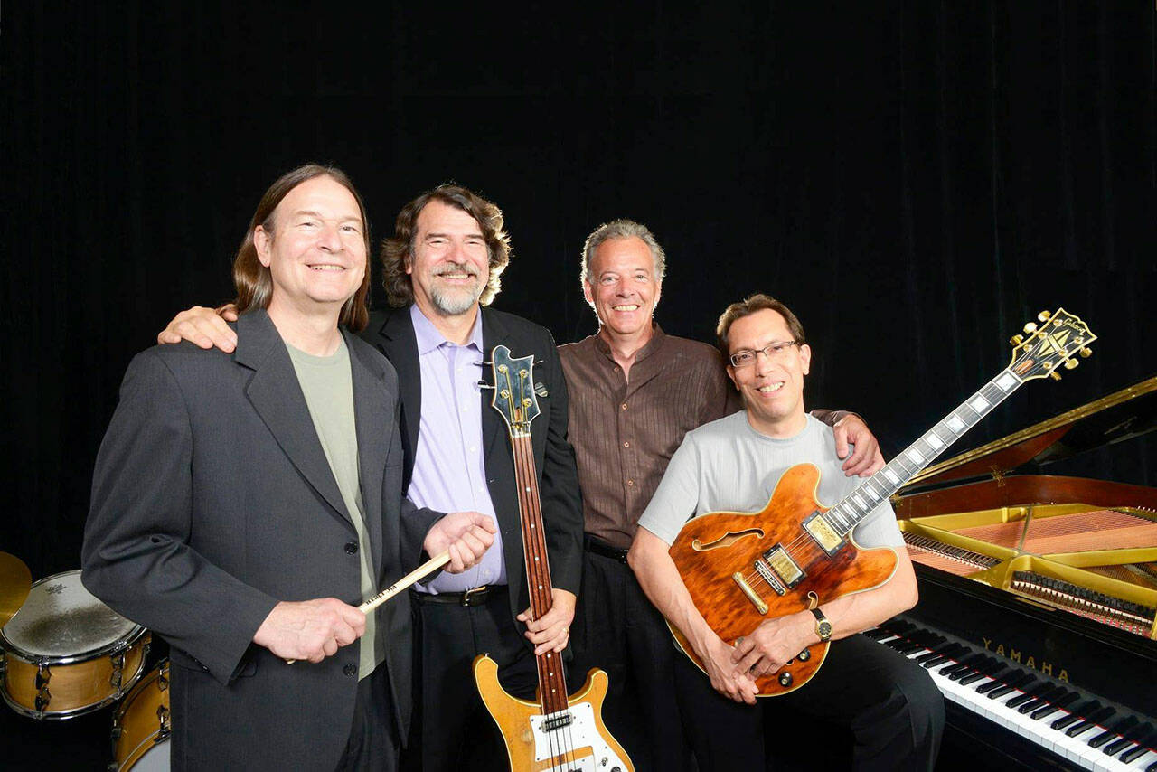 Members of the Brubeck Brothers Quartet are, from left, Dan and Chris Brubeck, Chuck Lamb and Mike DeMicco. (Anthony Pidgeon)