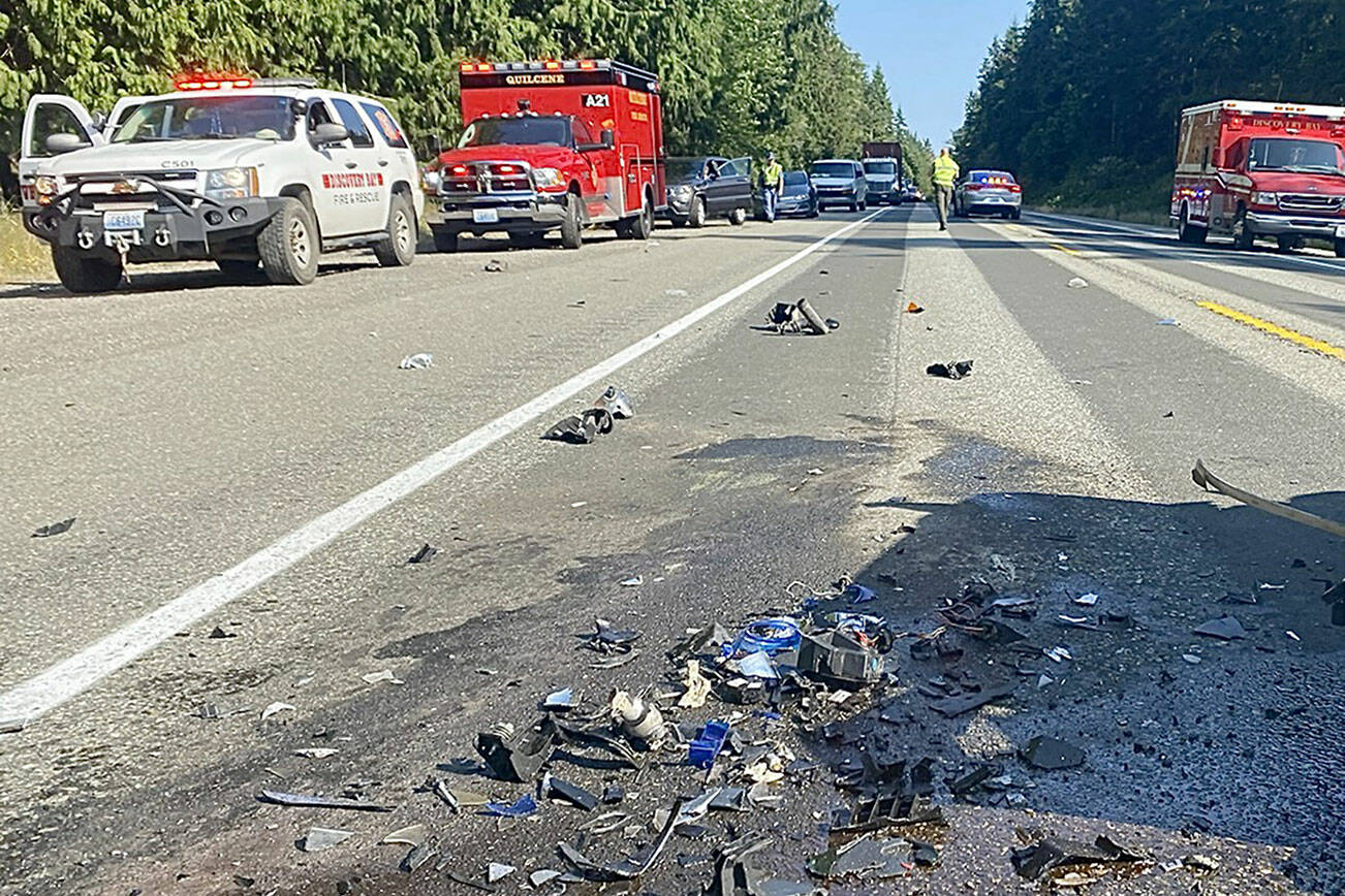 Two people died in a wreck Friday on U.S. Highway 101. (State Patrol)