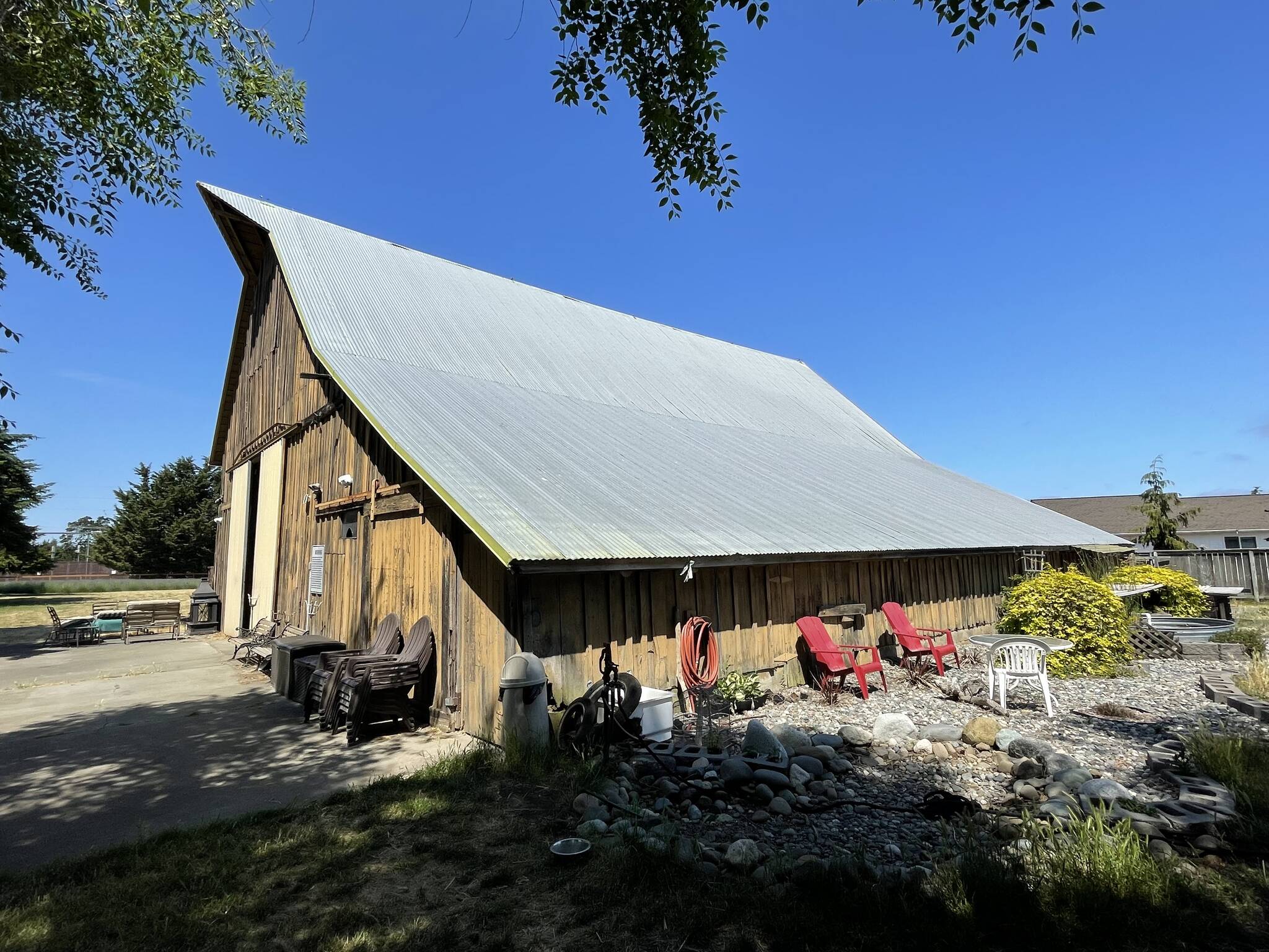 The “Old Barn” in Old Barn Lavender Company possibly dates back to 1910 for a cattle ranch, owners say. (Matthew Nash/Olympic Peninsula News Group)