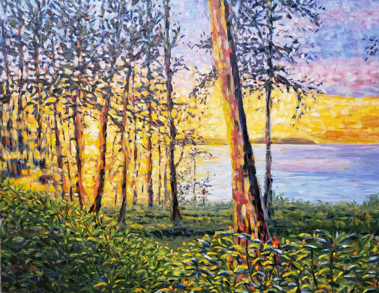 “Sunset Sequim Bay” is among the art pieces included in “Home — The Essence of Place.”