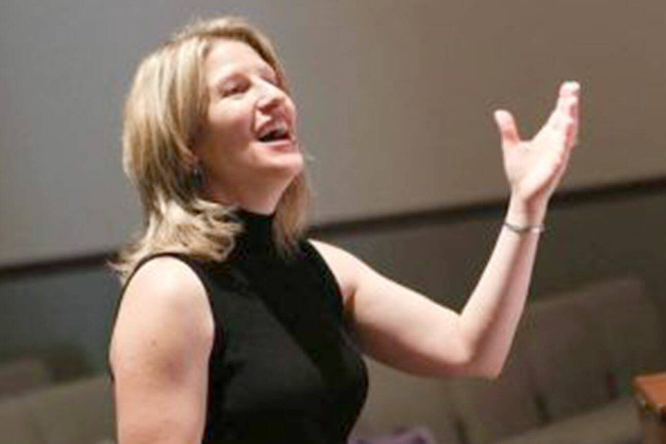 Laurie de Leonne, artistic director of RainShadow Chorale, will direct concerts on Friday and Saturday.