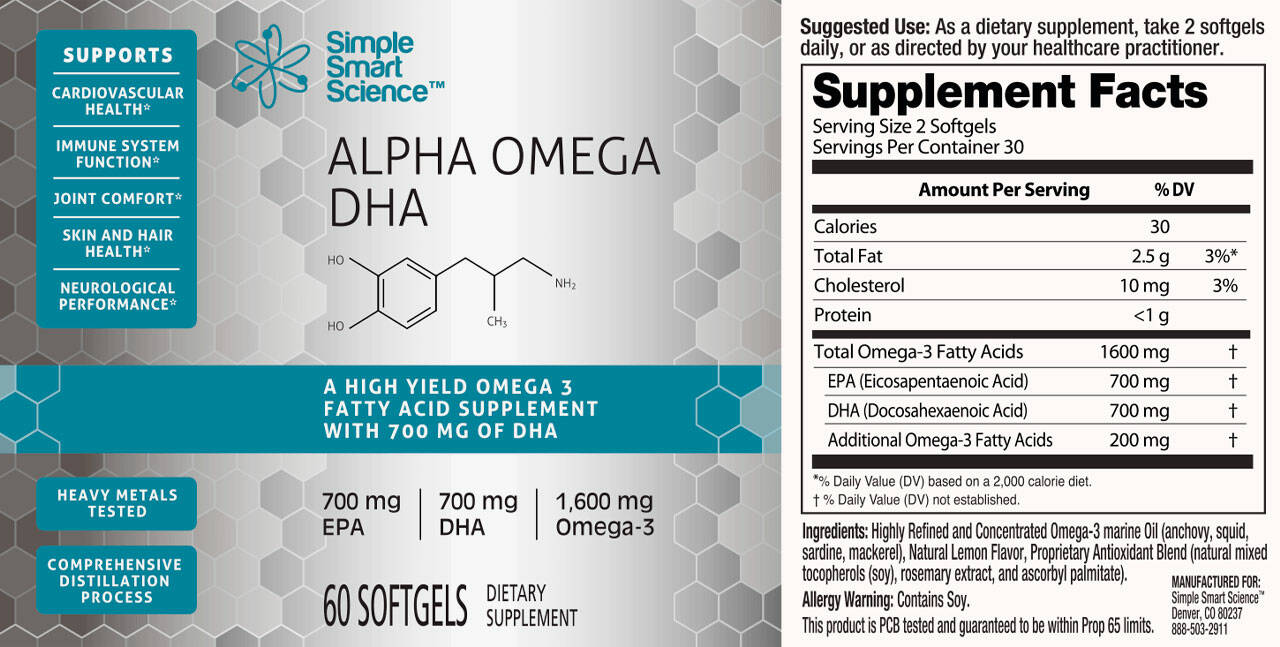 Simple Smart Science Alpha Omega DHA Supplement Review Worth It