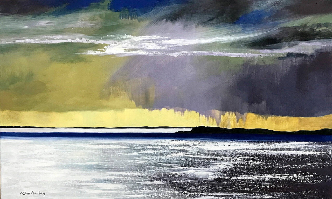 “Samish, B.C.” by Vivian Chesterley is among the new works in Showcase 2024, opening this week at Northwind Art’s gallery in downtown Port Townsend.