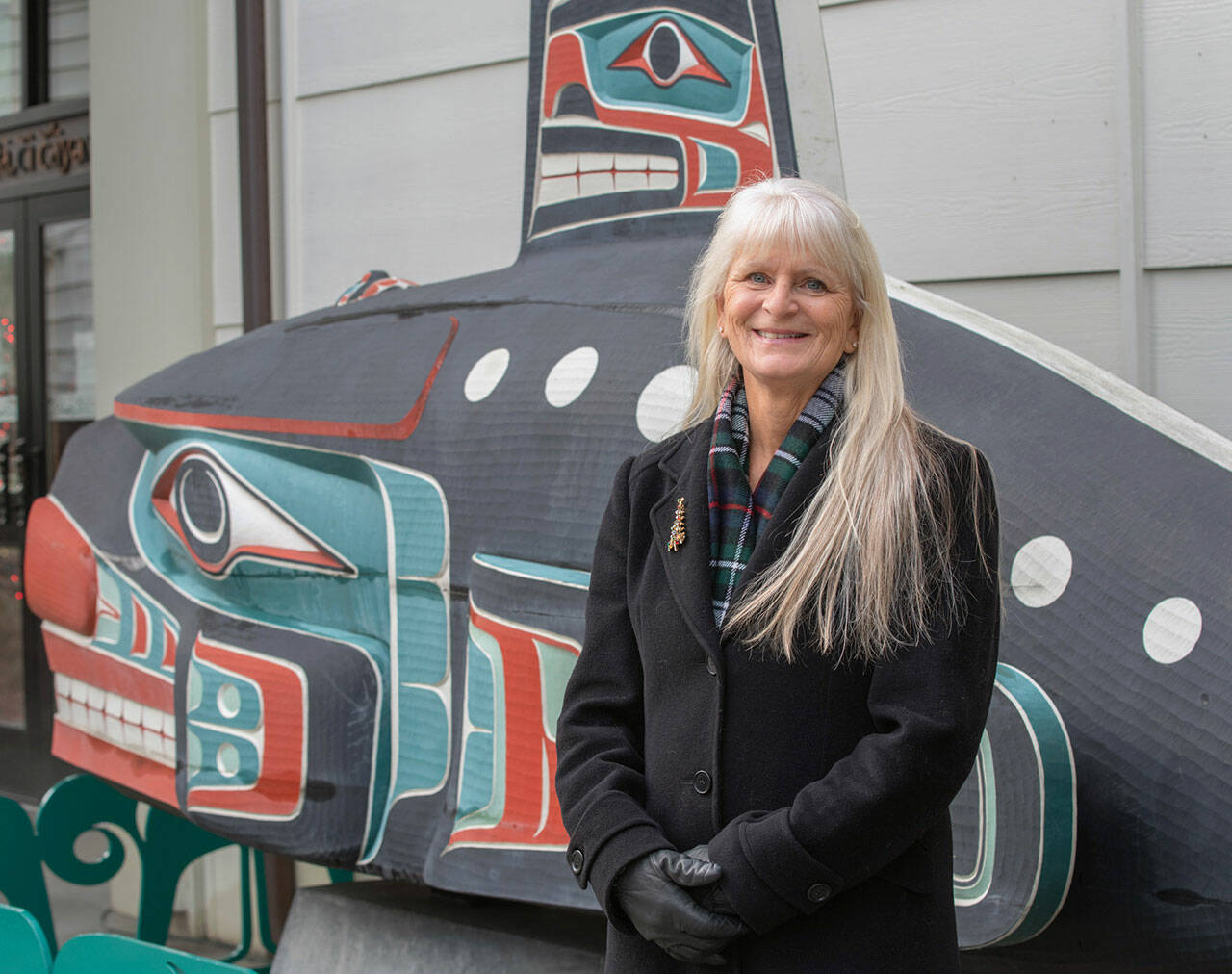 Annette Nesse, at the Jamestown S’Klallam Tribe’s main campus in Blyn in December 2021, is serving as interim director at the Dungeness River Nature Center, the organization announced. (Emily Matthiessen/for Olympic Peninsula News Group)