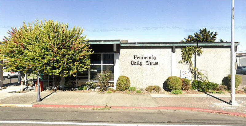 The Peninsula Daily News office building, at 305 W. First St. in Port Angeles, will soon be on the commercial real estate market. But staff will relocate to another Port Angeles building in the coming months.