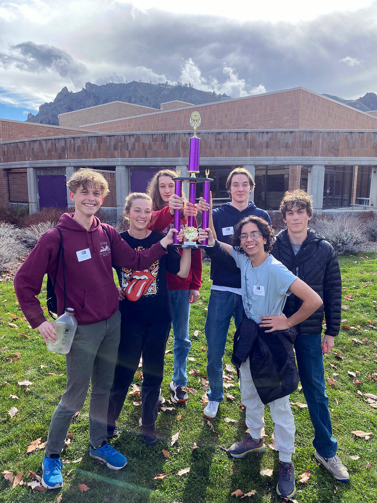 From left to right are Indigo Gould, Hazel Windstorm, Eli Hill, Stuart Dow, Mateu Yearian and Hugh Wentzel.