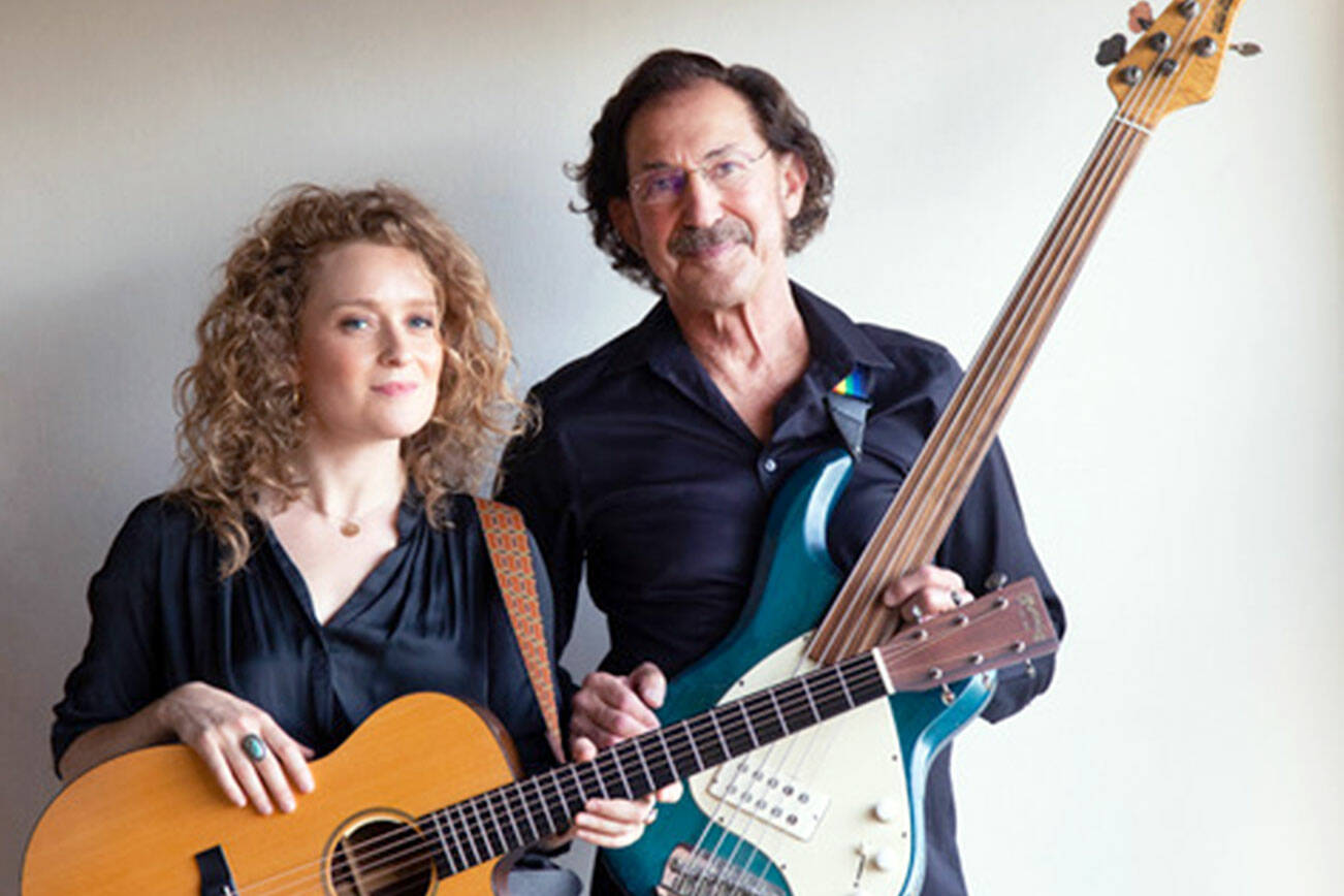 Singer-songwriter Alice Howe with legendary rock bassist Freebo will perform at the Palindrome in Port Townsend on Saturday.